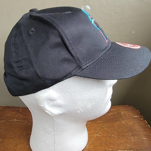 Miami Marlins Hat MLB YOUTH SIZE Adjustable Strap Black Cap Hat NWOT - Picture 5 of 9